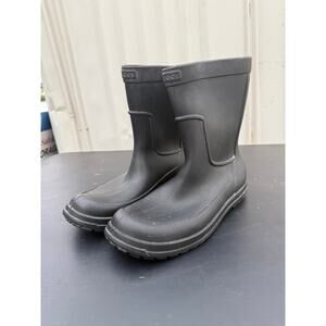 Crocs Black Rubber Rain Boots – Men’s 9